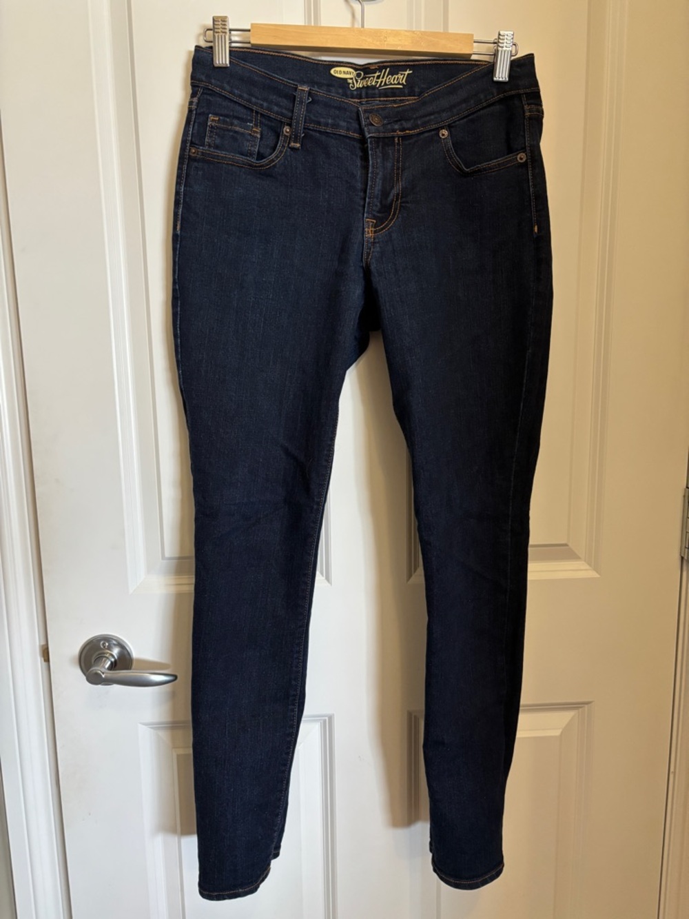 Old Navy Sweetheart Dark Blue Skinny Jeans (Short Length)